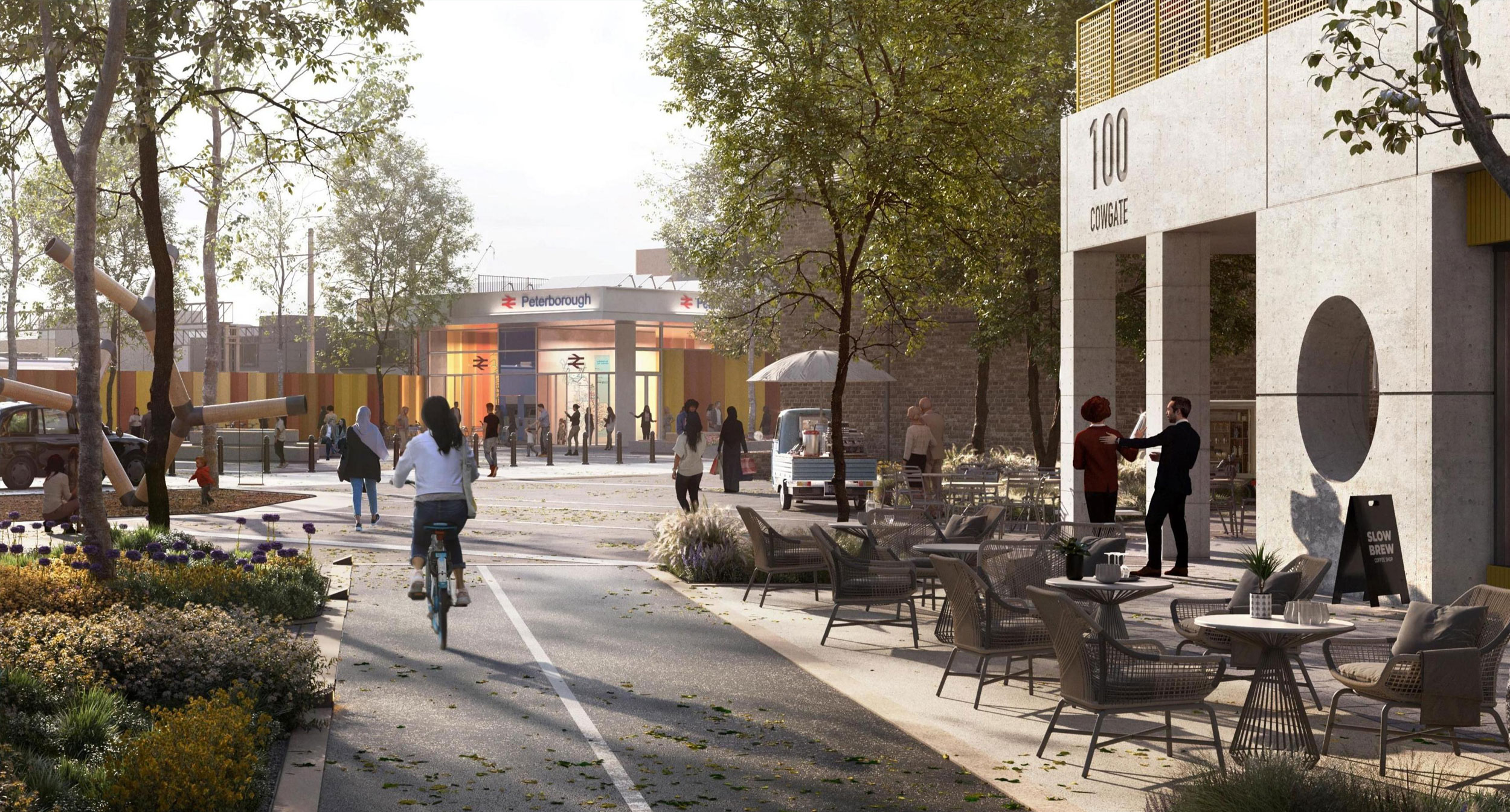 Visualisation of the future Peterborough Station Quarter