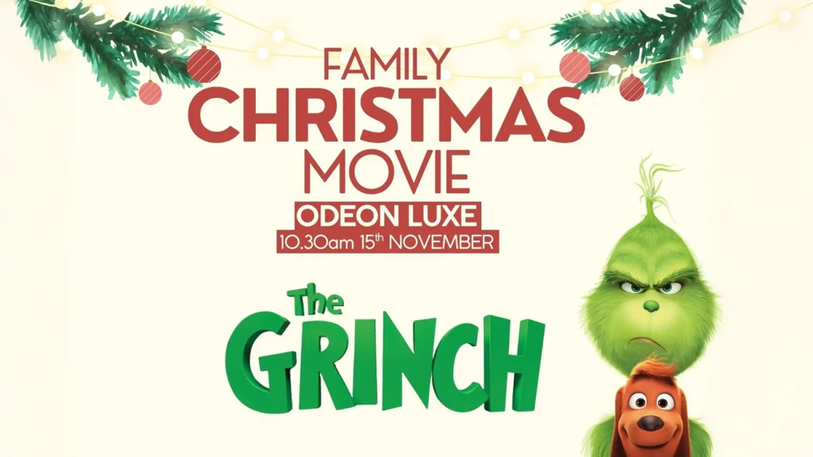 Christmas Big Screen Family Film at the Odeon Luxe