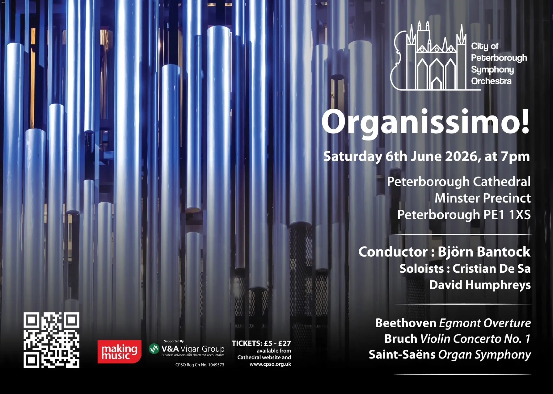 Organissimo! by City of Peterborough Symphony Orchestra