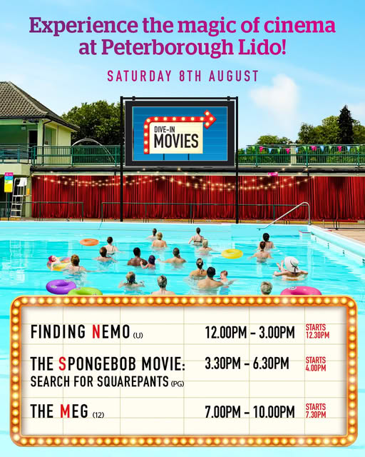 Peterborough Lido: Dive-in Movies!