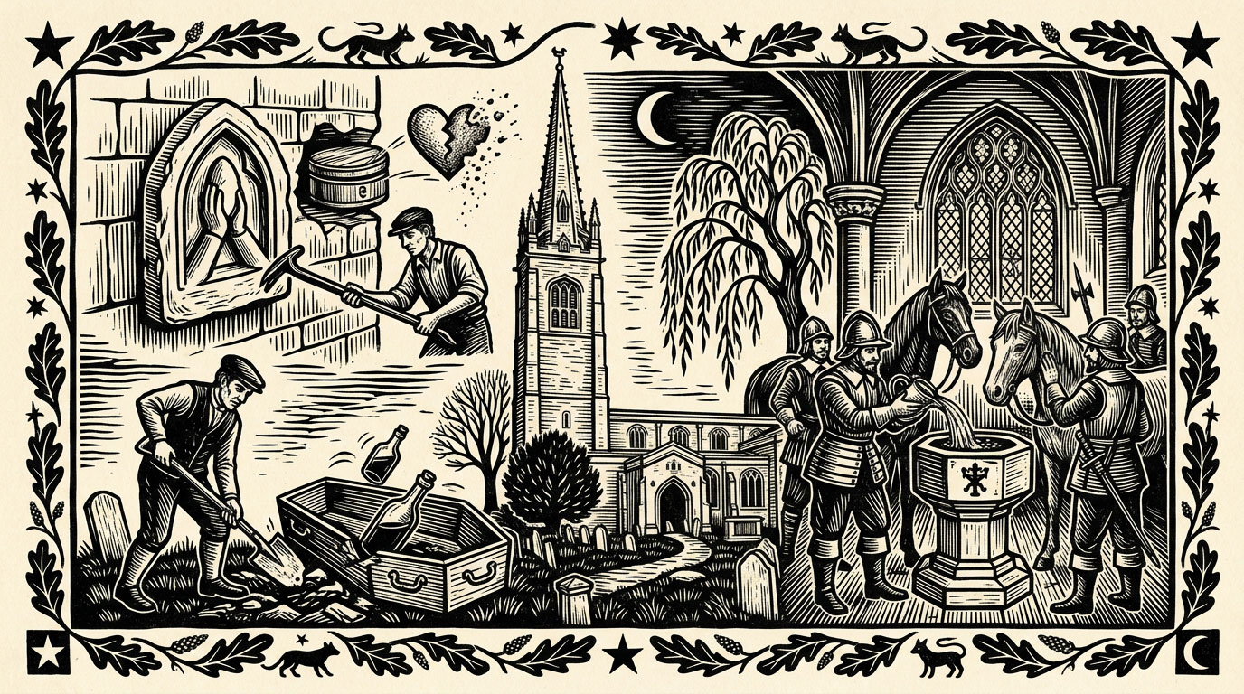The abbot's heart at Yaxley