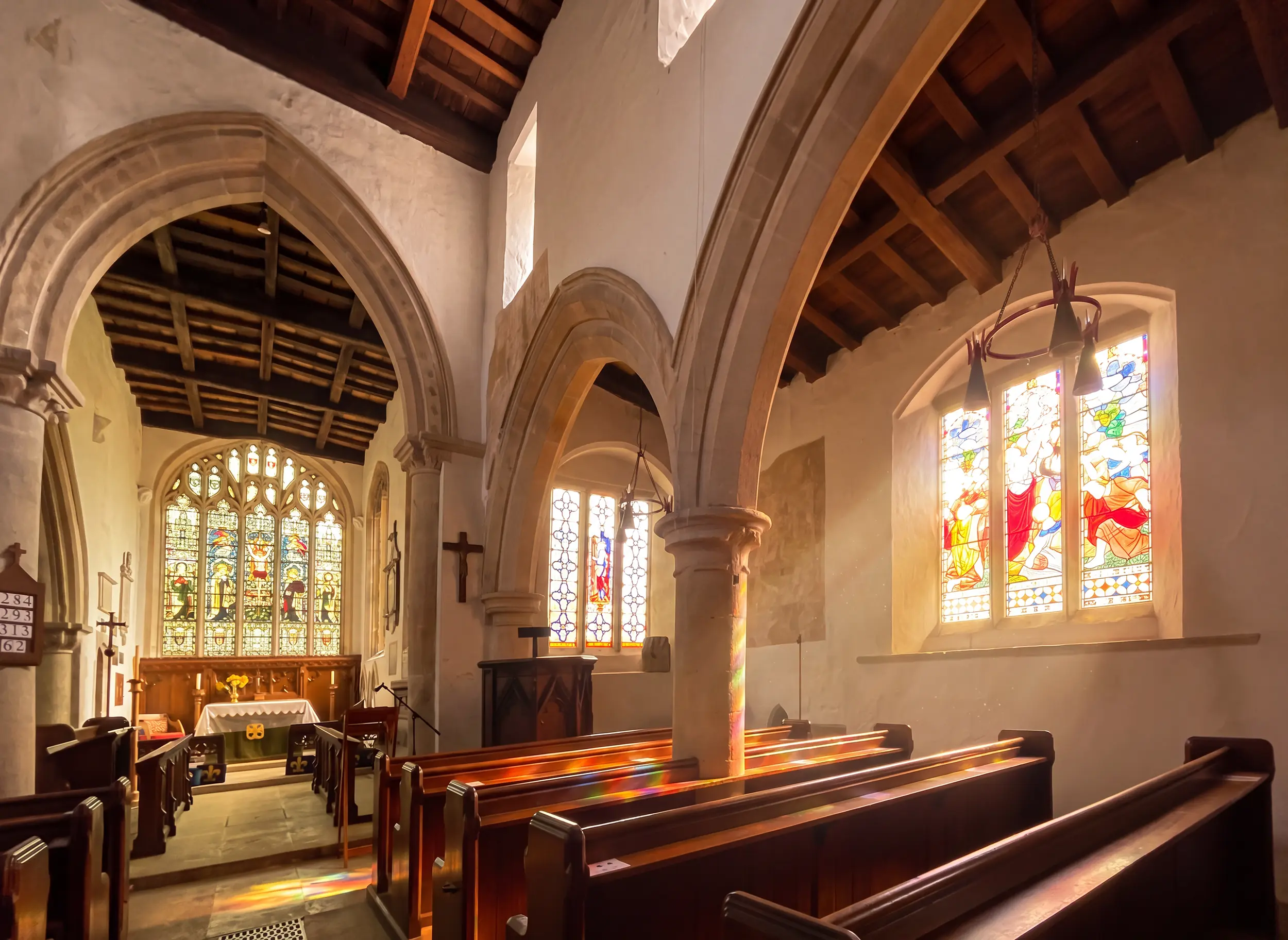 Interior of the Church of St Pega at Peakirk