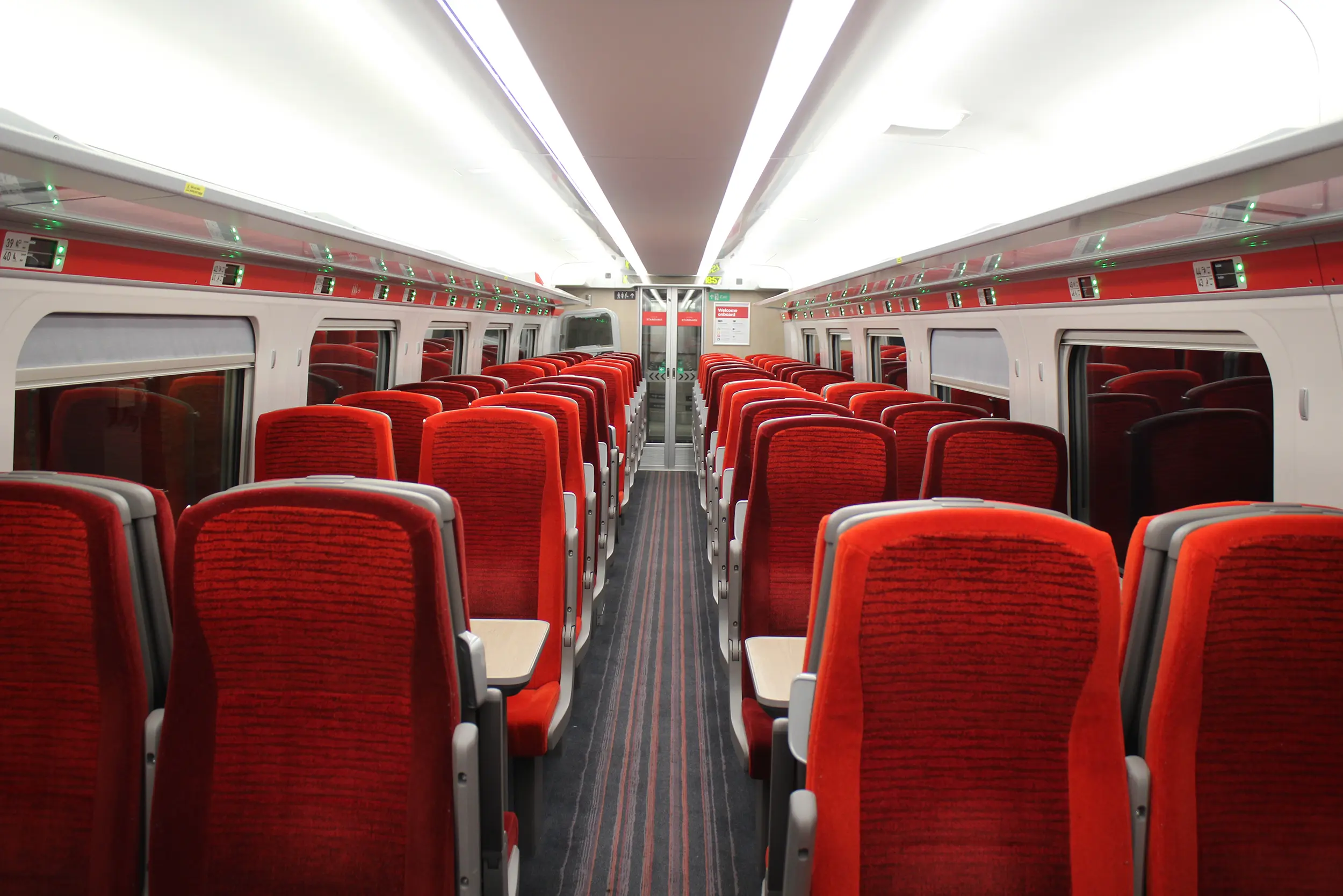Interior of an LNER Class 801 Azuma train