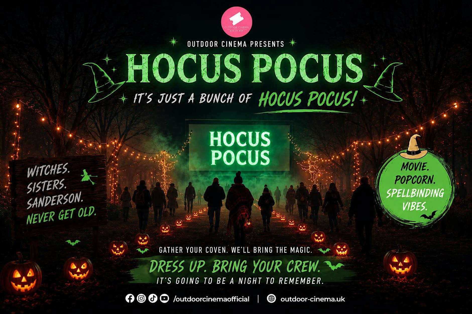 Hocus Pocus Halloween Outdoor Cinema in Peterborough