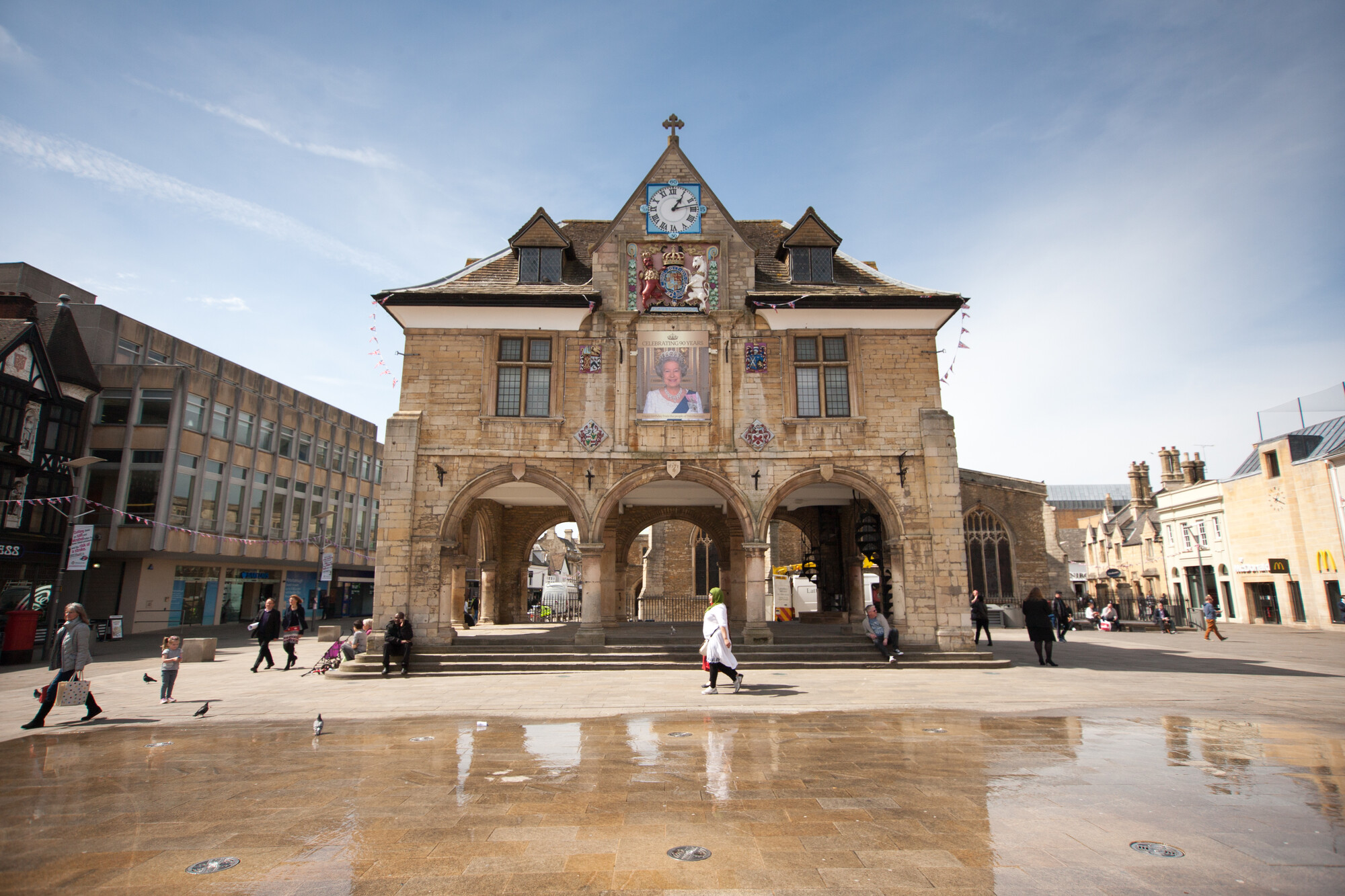 Peterborough Guildhall and Cathedral Square