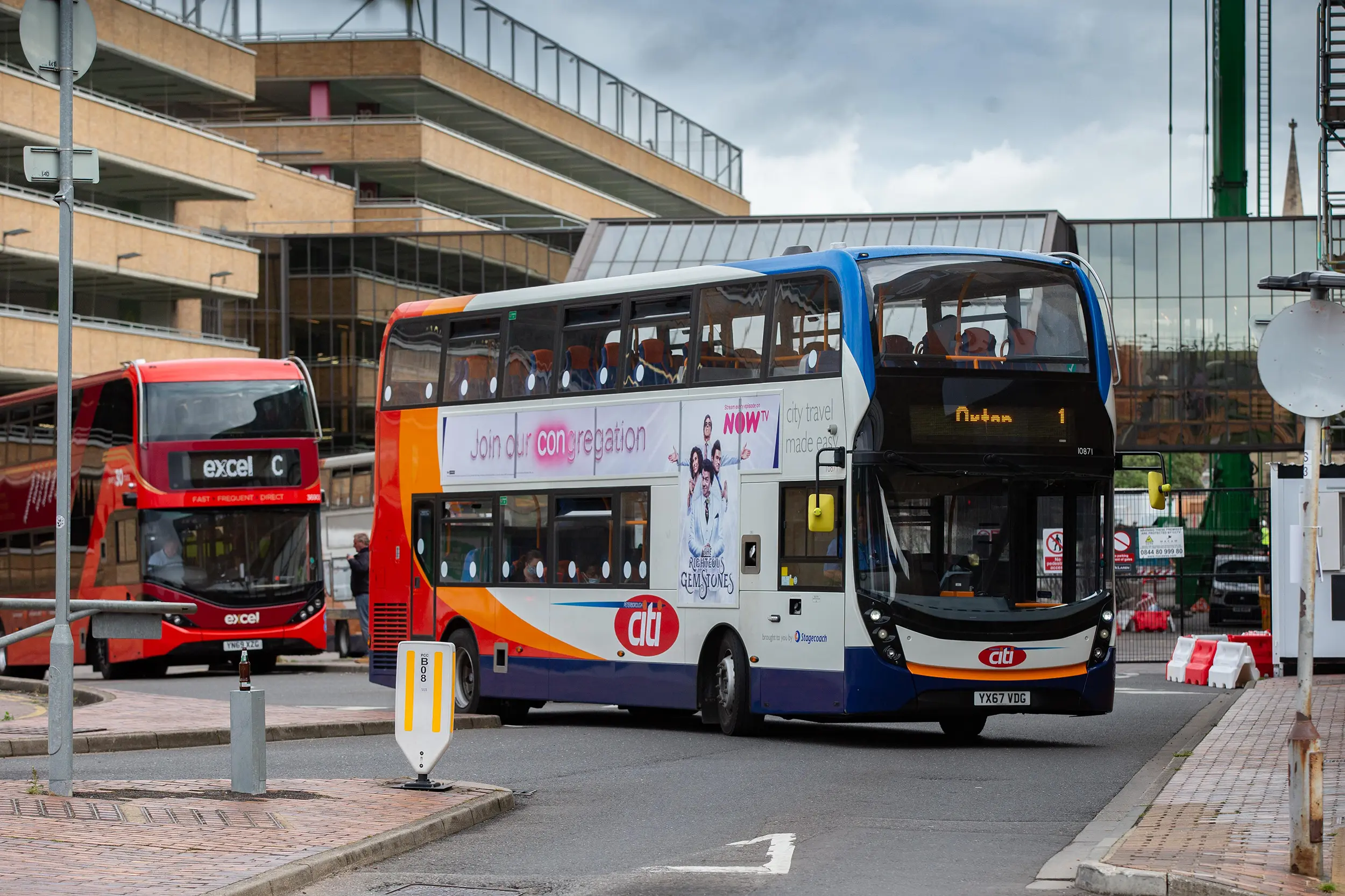 Queensgate Bus Station in Peterborough