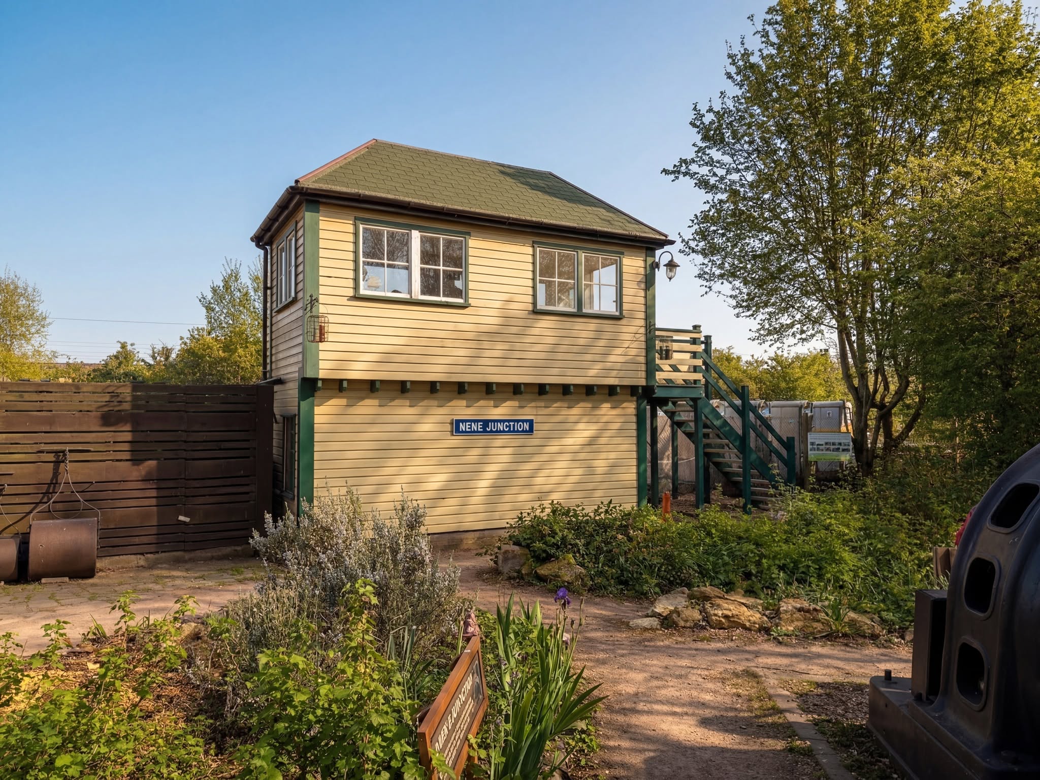 Wildlife gardens and paths at Railworld in Peterborough