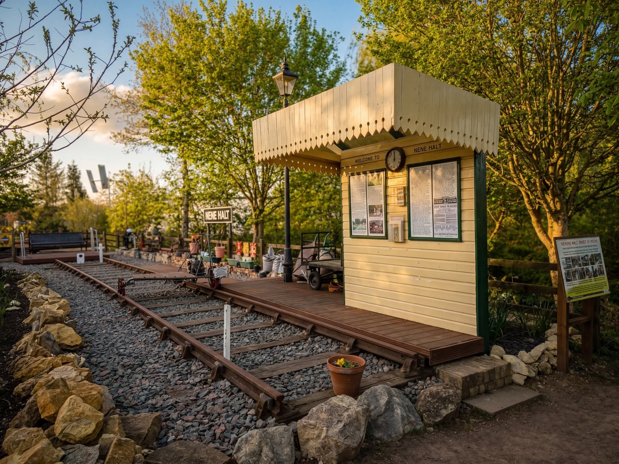 Railway exhibits at Railworld Wildlife Haven