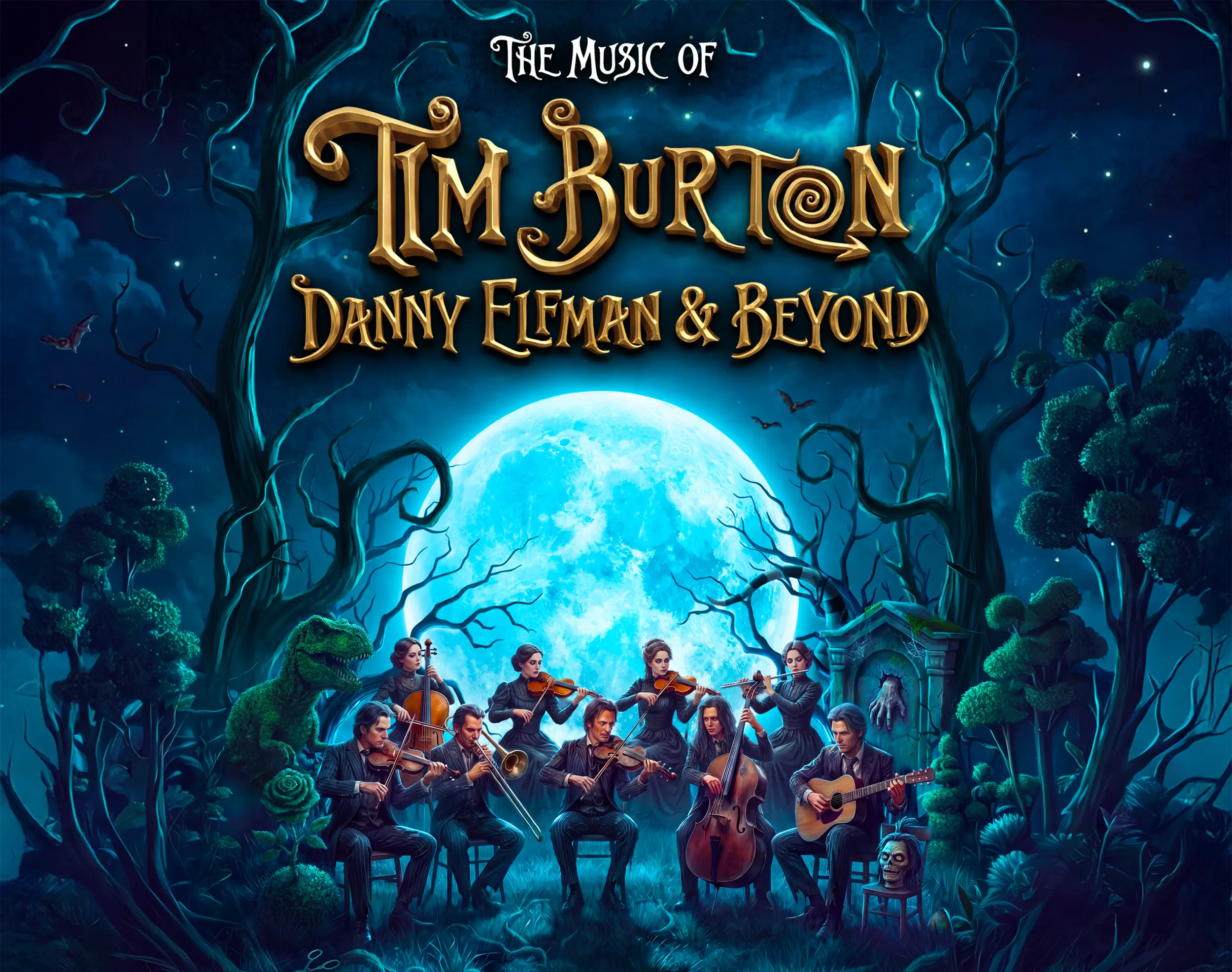 Experience a hauntingly beautiful celebration of the unforgettable music that has defined the extraordinary worlds of Tim Burton & beyond, brought to life by an incredible live chamber orchestra.