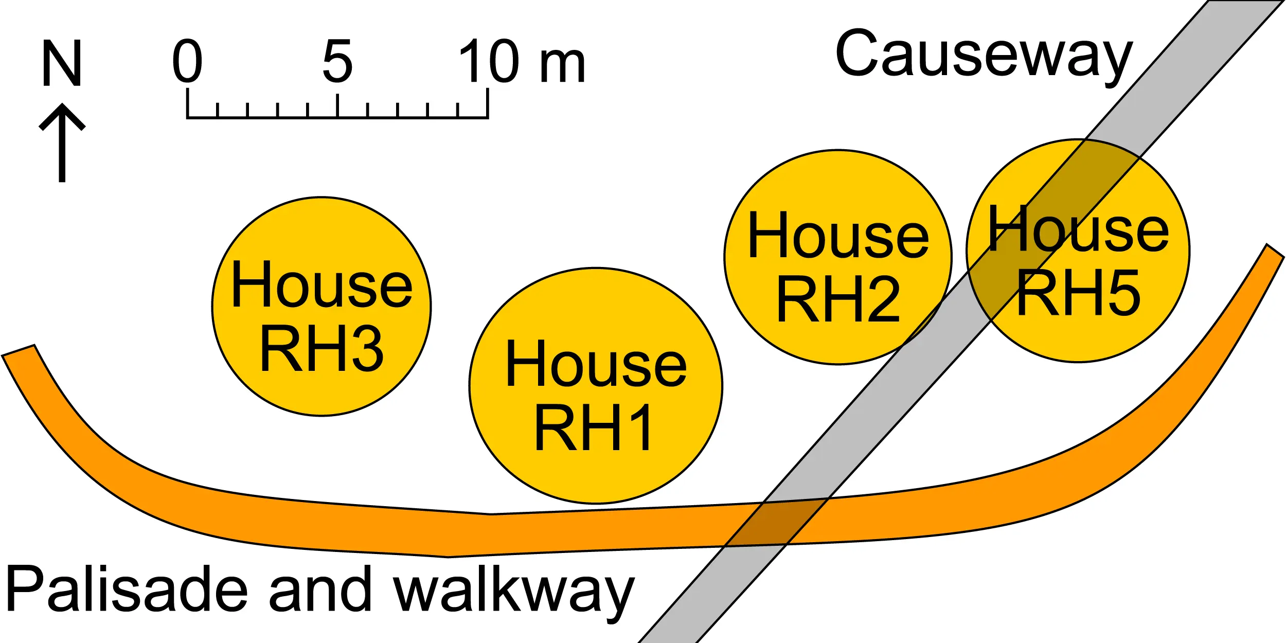 Simplified plan of the Must Farm Bronze Age excavation