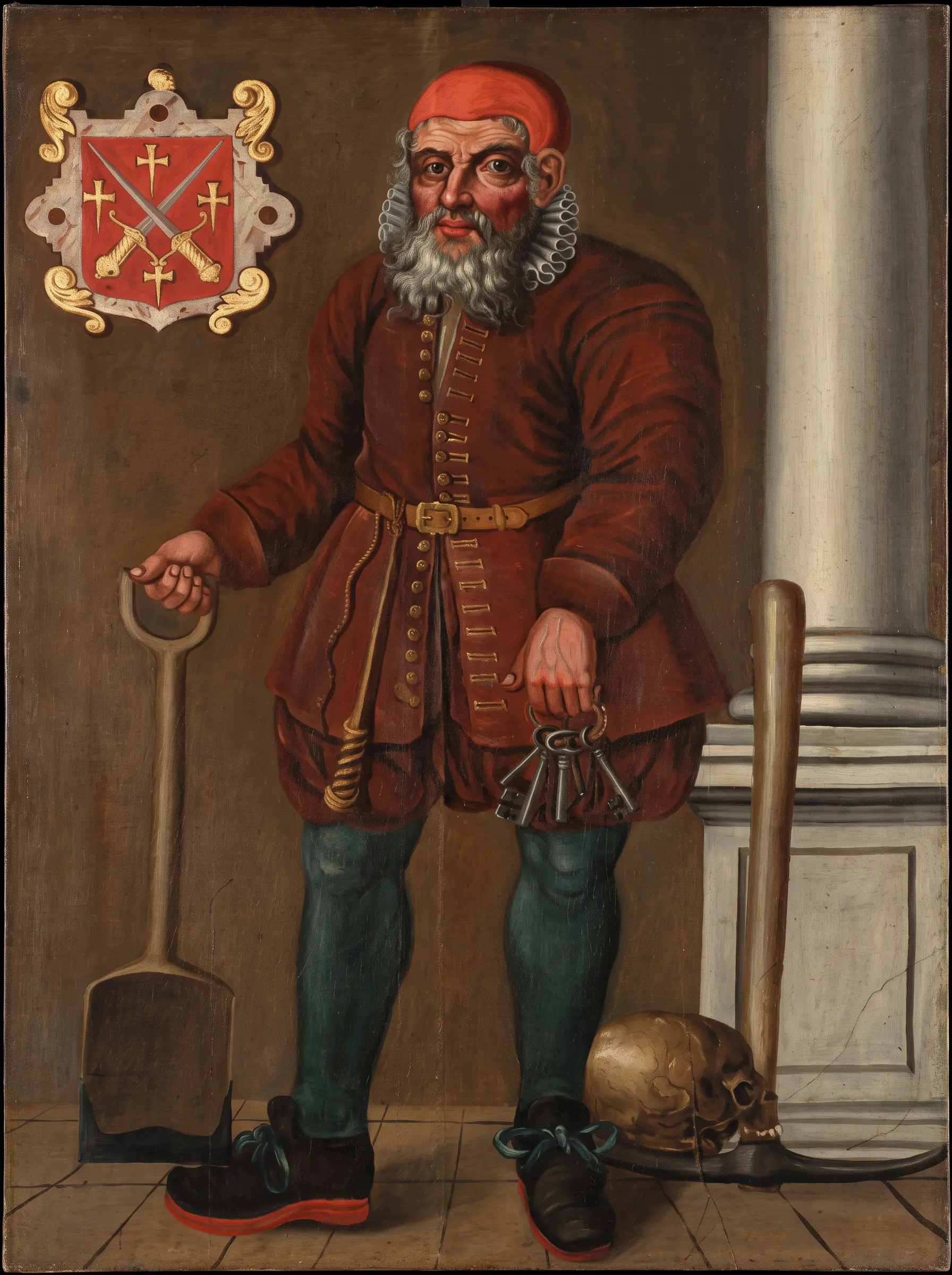Historic image of Robert Old Scarlett, sexton of Peterborough Cathedral
