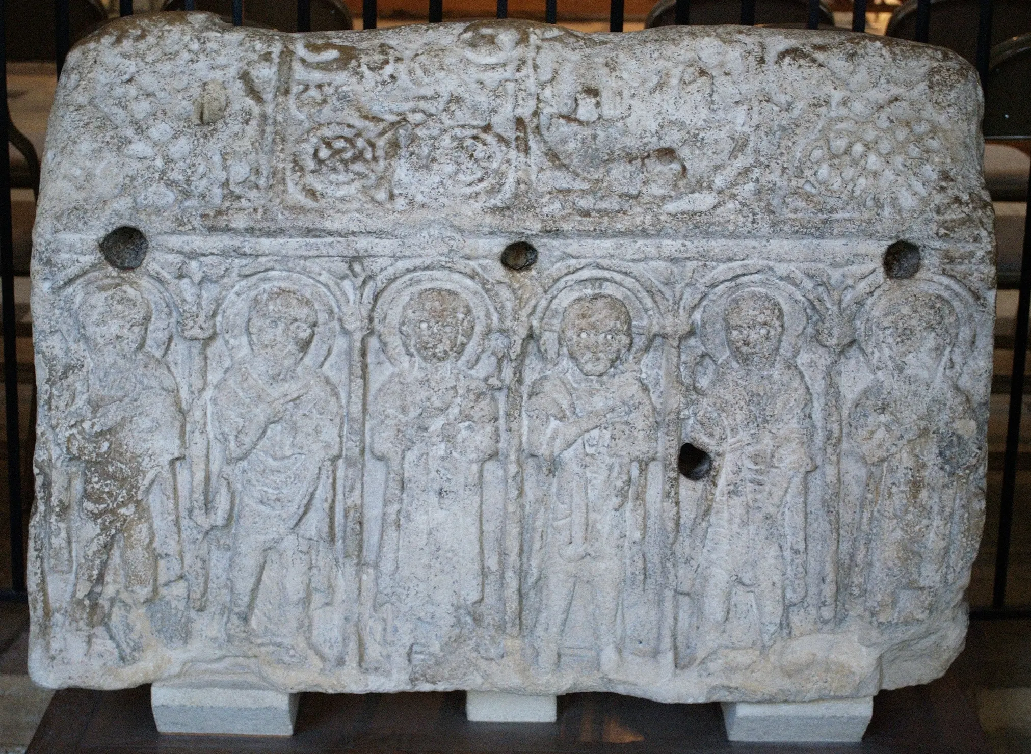The Anglo-Saxon Hedda Stone in Peterborough Cathedral