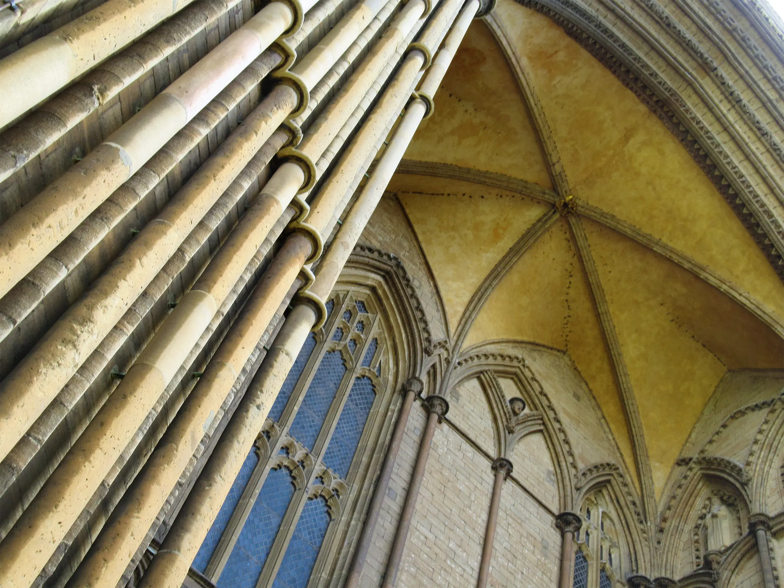 The great west front of Peterborough Cathedral